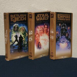 1997 Star Wars Collection Trilogy Special Edit VHS Tapes Collectible (3 Movies)